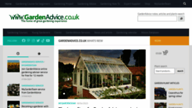 What Gardenadvice.co.uk website looked like in 2023 (This year)