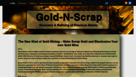 What Goldnscrap.com website looked like in 2023 (This year)