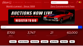 What Gatewayclassiccars.com website looked like in 2023 (This year)