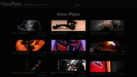 What Glasspipes.org website looked like in 2023 (This year)