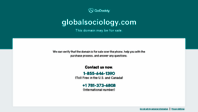 What Globalsociology.com website looked like in 2023 (This year)