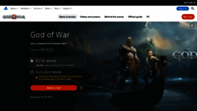 What Godofwargame.com website looked like in 2023 (This year)