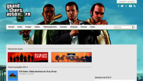What Grandtheftauto5.fr website looked like in 2023 (This year)