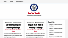 What Growyourthoughts.com website looked like in 2023 (This year)