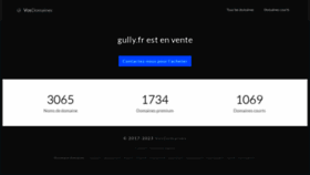 What Gully.fr website looked like in 2023 (1 year ago)