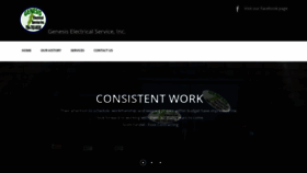 What Genesiselectricalservice.com website looked like in 2023 (This year)
