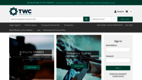 What Gunspares.co.uk website looked like in 2023 (This year)