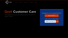 What Geek-customer-care.com website looked like in 2023 (This year)