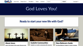 What Godlife.com website looked like in 2023 (This year)