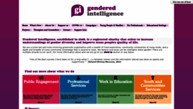 What Genderedintelligence.co.uk website looked like in 2023 (This year)