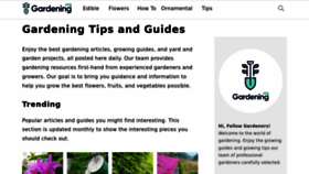 What Gardening.org website looked like in 2023 (This year)
