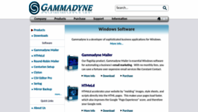 What Gammadyne.com website looked like in 2023 (This year)
