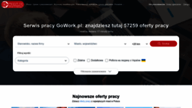 What Gowork.pl website looked like in 2023 (This year)