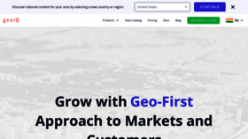 What Geoiq.io website looked like in 2023 (This year)