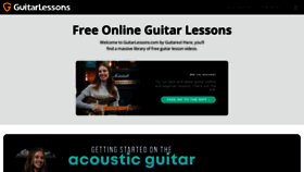 What Guitarlessons.com website looked like in 2023 (This year)