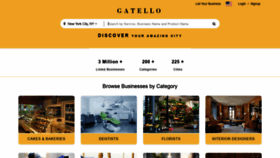What Gatello.com website looked like in 2023 (This year)