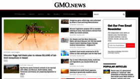What Gmo.news website looked like in 2023 (This year)