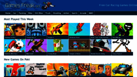 What Gamesfreak.net website looked like in 2023 (This year)