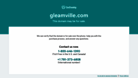 What Gleamville.com website looked like in 2023 (This year)