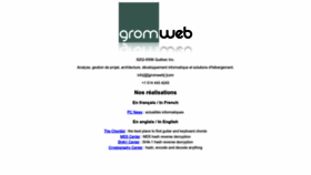 What Gromweb.com website looked like in 2023 (This year)