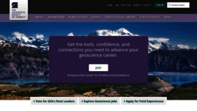 What Geosociety.org website looked like in 2023 (This year)