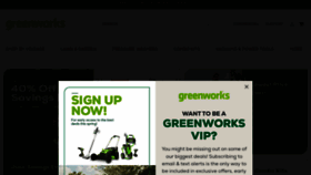 What Greenworkstools.com website looked like in 2023 (This year)