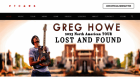 What Greghowe.com website looked like in 2023 (This year)