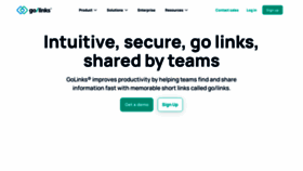 What Golinks.io website looked like in 2023 (2 years ago)