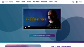 What Genekeys.com website looked like in 2023 (This year)