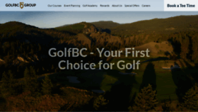 What Golfbc.com website looked like in 2023 (This year)
