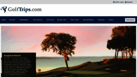 What Golftrips.com website looked like in 2023 (This year)