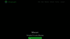What Getmasari.org website looked like in 2023 (This year)