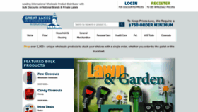 What Glwholesale.com website looked like in 2023 (This year)