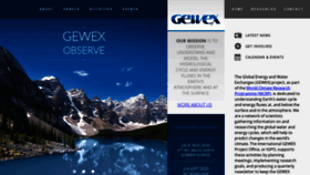 What Gewex.org website looked like in 2023 (2 years ago)