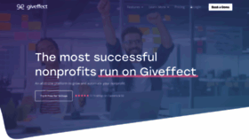 What Giveffect.com website looked like in 2023 (This year)