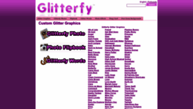 What Glitterfy.com website looked like in 2023 (This year)