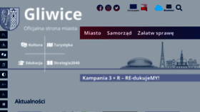What Gliwice.eu website looked like in 2023 (This year)