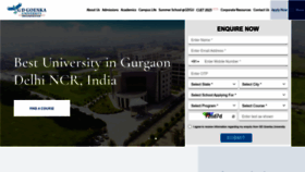 What Gdgoenkauniversity.com website looked like in 2023 (2 years ago)