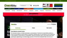 What Greenakku.de website looked like in 2023 (This year)