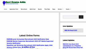 What Govtexamsadda.com website looked like in 2023 (This year)