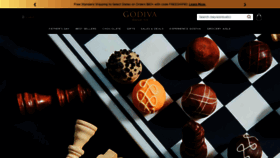 What Godiva.com website looked like in 2023 (This year)