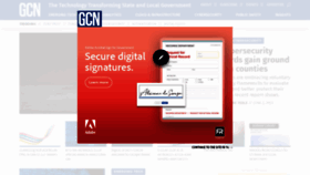 What Gcn.com website looked like in 2023 (This year)