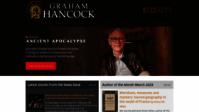 What Grahamhancock.com website looked like in 2023 (This year)