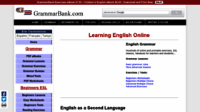 What Grammarbank.com website looked like in 2023 (This year)