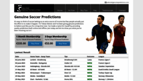 What Genuinepredictions.com website looked like in 2023 (This year)