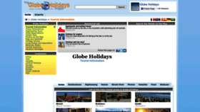 What Globeholidays.net website looked like in 2023 (This year)