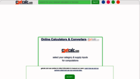 What Getcalc.com website looked like in 2023 (This year)