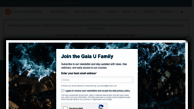 What Gaiauniversity.org website looked like in 2023 (This year)