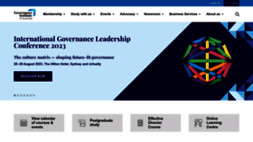 What Governanceinstitute.com.au website looked like in 2023 (This year)