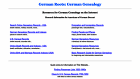 What Germanroots.com website looked like in 2023 (This year)